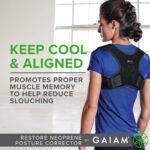 Gaiam Restore Posture Corrector for Women & Men - Back Straightener Adjustable Straps Compact Brace Support for Clavicle, Neck, Shoulder, Invisible Pain Relief - Image 4