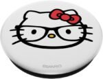 Hello Kitty Big Face Nerd Glasses PopSockets Adhesive PopGrip - Image 3