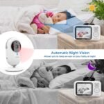 TakTark Baby Monitor, 3.2'' Color LCD Screen, 2 Way Audio, Infrared Night Vision, Digital Zoom, VOX Mode, Room Temperature Display, Long Range - Image 6