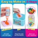 Magic Gel Water Elf Toy Kit, Aqua Fairy Water Gel Kit for Kids with 10PCS Aqua Jelly Gels & Animal Mold, Gift for Christmas, Easter, Birthday, New Year, Creative Art Craft Girls 6 7 8 9 10 Year Old - Image 3