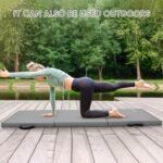 BalanceFrom 6x2 Feet 3-Panel Folding Gymnastics Mat – 2-Inch Thick Pad with Vinyl Surface and Carrying Handles for Tumbling, Yoga, Pilates, Home Workouts, and Martial Arts - Image 3