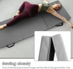 BalanceFrom 6x2 Feet 3-Panel Folding Gymnastics Mat – 2-Inch Thick Pad with Vinyl Surface and Carrying Handles for Tumbling, Yoga, Pilates, Home Workouts, and Martial Arts - Image 4