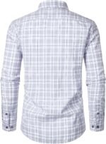 JEMITOP Men's Transitional Weather Slim Fit Long Sleeve Button Down Shirt Business Casual Dress Shirts with Pocket - Image 5