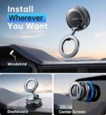 Coolpow【Newest Vacuum Magnetic Phone Holder for Car Phone Holder Mount【Movable Vacuum Suction】 Magsafe Car Mount Cell Phone Holders for Your Car Accessories Interior for Women Men for iPhone 17 16 15 - Image 3