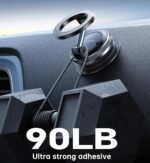 Coolpow【Newest Vacuum Magnetic Phone Holder for Car Phone Holder Mount【Movable Vacuum Suction】 Magsafe Car Mount Cell Phone Holders for Your Car Accessories Interior for Women Men for iPhone 17 16 15 - Image 6