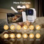 Non-WiFi Baby Monitor with Camera & Audio, Secure FHSS Display, Optional WiFi App, No Cloud, No Subscription, 5” Screen, Night Vision, VOX Sound Detection - Image 9