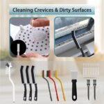 20-Piece Crevice Cleaning Brush Set - Multifunctional Kit with Precision Brushes, Scraper&Shower Cleaner Brush for Car, Kitchen, Bathroom, Grout, Sink, Cup, Teapot, Bottle, Blender, Corners &More - Image 4