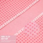 Eunzel Hot Yoga Towel - Microfiber Non Slip Yoga Mat Towel with Grip Dot Sweat Absorbent Towel for Hot Yoga, Pilates and Fitness 72" x 24", Teal/Orange - Image 4