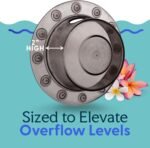 SlipX Solutions Bottomless Bath, Essential Overflow Drain Cover for Bathtub, Best Bath Accessories for Women, Adds Inches of Water to Your Tub for Deeper Soak, 4" Diameter, Bronze - Image 7