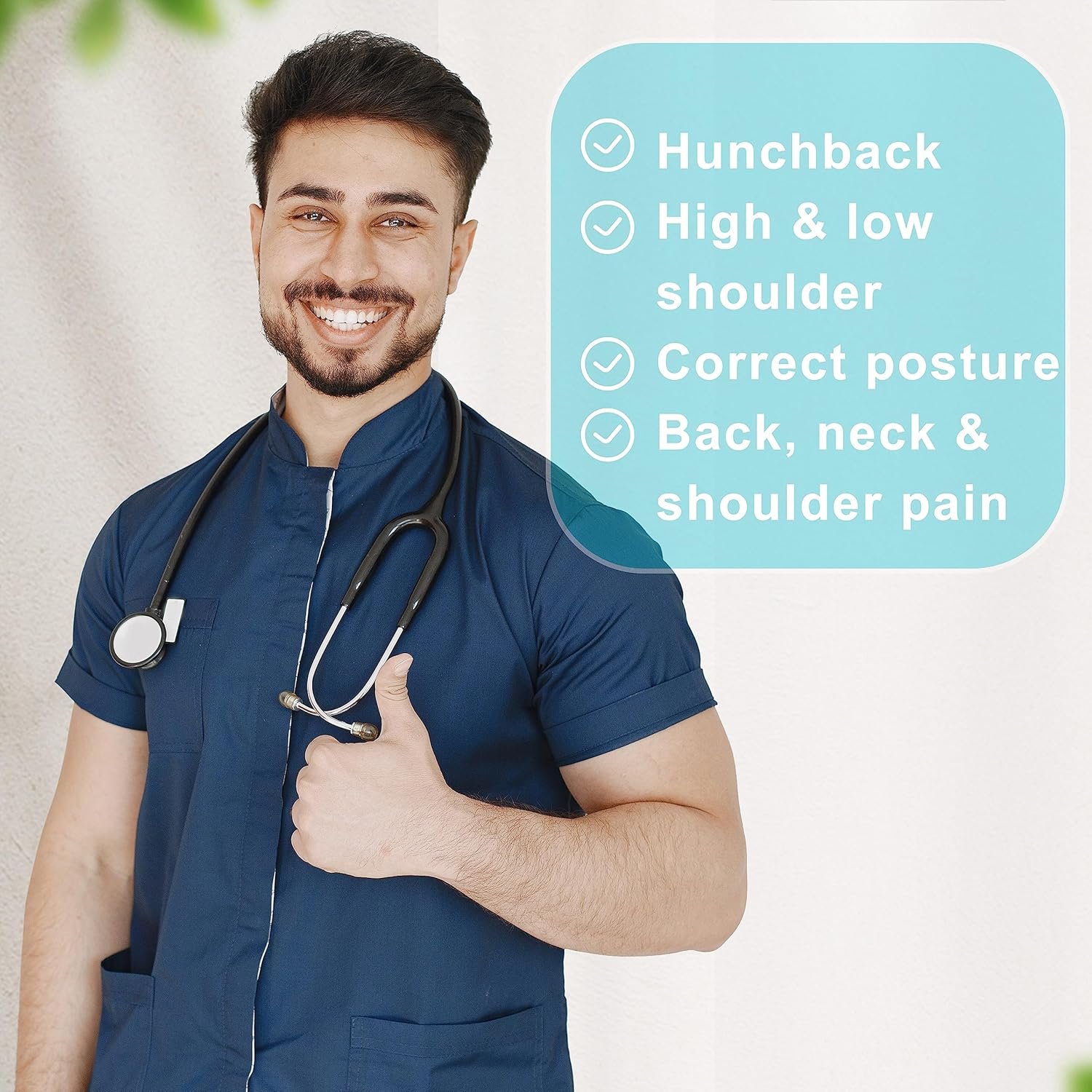 Posture Corrector for Men & Women, Upper Back Brace for Clavicle Support, Adjustable Back Straightener, Posture straps for men, Posture Support, Neck & Back Pain Relief - Image 3