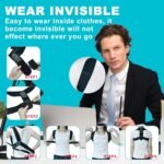 Posture Corrector for Men & Women, Upper Back Brace for Clavicle Support, Adjustable Back Straightener, Posture straps for men, Posture Support, Neck & Back Pain Relief - Image 4