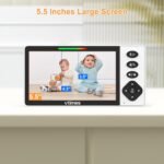 Baby Monitor with Camera and Audio, 5.5" 720P HD Screen Video Baby Monitor No WiFi VOX Mode Pan-Tilt-Zoom Alarm and 1000ft Range, Night Vision and Night Light, Ideal for Baby/Elderly/Pet - Image 3