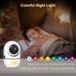 Baby Monitor with Camera and Audio, 5.5" 720P HD Screen Video Baby Monitor No WiFi VOX Mode Pan-Tilt-Zoom Alarm and 1000ft Range, Night Vision and Night Light, Ideal for Baby/Elderly/Pet - Image 5