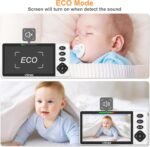 Baby Monitor with Camera and Audio, 5.5" 720P HD Screen Video Baby Monitor No WiFi VOX Mode Pan-Tilt-Zoom Alarm and 1000ft Range, Night Vision and Night Light, Ideal for Baby/Elderly/Pet - Image 6
