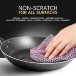 The Crown Choice Heavy Duty Non-Scratch Dish Scrubbers for Cleaning Dishes & Pots (6Pcs) - Replace Kitchen Sponges for Dishwashing with Our Scouring Pads - Try Our Alternative Dish Washing Scrub - Image 3