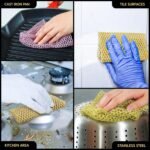 The Crown Choice Heavy Duty Non-Scratch Dish Scrubbers for Cleaning Dishes & Pots (6Pcs) - Replace Kitchen Sponges for Dishwashing with Our Scouring Pads - Try Our Alternative Dish Washing Scrub - Image 5