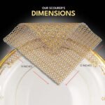 The Crown Choice Heavy Duty Non-Scratch Dish Scrubbers for Cleaning Dishes & Pots (6Pcs) - Replace Kitchen Sponges for Dishwashing with Our Scouring Pads - Try Our Alternative Dish Washing Scrub - Image 7