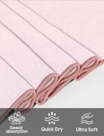 Heathyoga Yoga Mat Towel Non Slip for Hot Yoga Towel with Silicone Grip & Free Spray Bottle, 72"X26" Extra Large Microfiber Yoga Towel for Bikram, Pilates, Fitness - Image 3