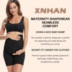XNHAN Secret Fit Shaper Panty - Seamless Maternity Shapewear for Dress, Belly Support, Prevent Thigh Chaffing, S-XXXL - Image 3