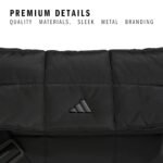 adidas Unisex Quilted Crossbody Bag – Soft Cushioned Puffer Purse, Foldover - Image 7