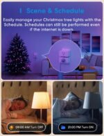 meross Smart Plug Mini, 15A & Reliable Wi-Fi, Support Apple HomeKit, Siri, Alexa, Echo, Google Assistant and Nest Hub, App Control, Timer, No Hub Needed, 2.4G WiFi Only, 4 Pack - Image 4