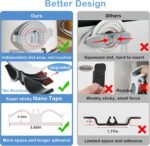 Cord Organizer for Appliances, 8 Pack Upgraded Kitchen Appliance Cord Organizer Stick On Appliance Wire Organizer Wire Wrapper for Kitchen Appliances Mixers, Coffee Maker, Pressure Cooker - Image 5