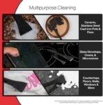 Plastic Scraper Tool, 2 Pack, Non-Scratch, 1.7 Inch Wide Blade, Long Ergonomic Handle, Heat Resistant (460F), Dishwasher Safe - Clean Ovens, Countertops, Hard Floors, Walls, and Windows - Image 4