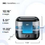 Dreo Smart Humidifiers for Bedroom, Top Fill 4L Supersized Humidifier Large Room with 28 dB, 36H Runtime, Touch/APP/Voice Control, Nightlight, Cool Mist Humidifiers for Baby, Plants, Indoor, Black - Image 5