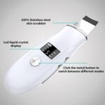 Face Scrubber Skin Spatula - Blackhead Remover Deep Cleansing Tool for Pore Extraction, 4-in-1 Fast Charging Dock Blackhead Remover Face Spatula for Facial Skincare Women Gift (White) - Image 3