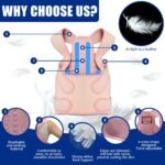 Posture Corrector for Women and Men - Adjustable Back Brace for Pain Relief - Enhances Posture and Provides Lumbar Support - Upper and Lower Back Straightener - Breathable Back Support (Pink, Small) - Image 5