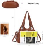 Angel Kiss Purses for Women Soft PU Leather Large Hobo Bags for Women Shoulder Bag | Soft, PU Leather, Large, Soft, PU Leather, Large - Image 4