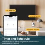 Linkind Matter Smart Plug with LED Night Light, Work with Alexa, Apple Home, Google, Smart Outlet 15A/1800W, Dusk to Dawn, Plug in Wall, Timer&Schedule, ETL&FCC Certified, 2.4GHz Wi-Fi Only, 4 Pack - Image 4