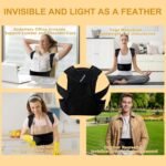 Back Brace Posture Corrector for Women and Men High Support Adjustable Lightweight Upper, Back Straightener for Neck Shoulder & Upper/Lower Back Pain Relief Under Clothes Breathable Invisible - Image 8