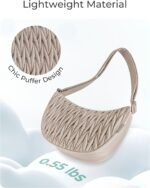 BAGSMART Small Crossbody Bag for Women Men Trendy，Quilted Crossbody Hobo Bag with Adjustable Strap and Inner Pockets - Image 7