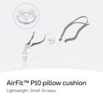 Resmed AirFit P10 Nasal Pillow Cushion - CPAP Mask Accessories Replacement - Soft Lightweight Silicone - Dual Wall - Large - Image 3
