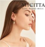 Crystal Wedding Bridal Jewelry Set Teardrop Pendant Necklace Drop Dangle Earrings Set for Bride Bridesmaids Mother of Bride Prom Party Formal Jewelry Set for Women - Image 3