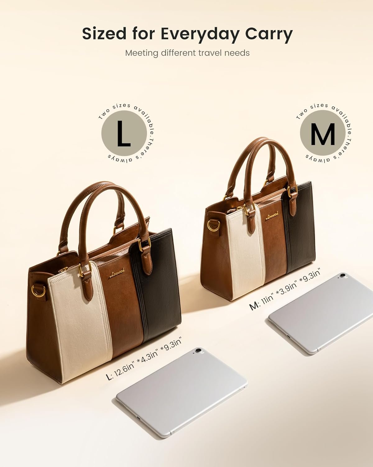 LOVEVOOK Purse for Women, Vintage Leather Shoulder Handbag, Small Ladies Satchel Tote Purse Top Handle Crossbody Bag for Work - Image 7