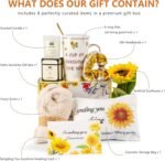 Birthday Gifts for Women, Self-Care Gift Box for Women - Sunshine & Sunflower Themed Relaxation Set, Encouragement Care Package for Best Friend (Birthday/Get Well/Thinking of You) - Image 3