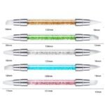 Nail Art Sculpture Pen, 5Pcs Dual Tipped Silicone Nail Tools for Resin, Silicone Brushes, Acrylic Pen, Nail Art Brushes, Nail Foil Carving Drawing Effect Shaping Drawing - Image 3