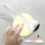 CHILLAX Baby Monitor Baby Mood Plus,5-inch 1080p HD Camera Wi-Fi Baby Monitor,with Sleep Trainer & Mood Light Soother,Flexible Gooseneck and 360°Pan View,Accessible via Phone App and Nursery Features - Image 7