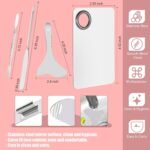 4 Pcs Makeup Spatula Set, Stainless Steel Cosmetic Makeup Palette, Korean Mixing Palette Foundation Cosmetic Skin Care Tool - Image 6