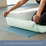 S&T INC. Yoga Mat Towel, Quick Dry Towel, Soft and Absorbent for Gym, Pilates, and Hot Yoga Mat, 2 Pack, 26.5 inches x 72 inches, Microfiber, Blue & Sage Green - Image 6