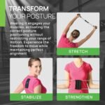 PRIMEKINETIX PostureMedic Dynamic Posture Corrector - Active Resistance Training System for Upper Back Strengthening & Shoulder Alignment - Stretches Chest, Strengthens Back - Doctor Recommended - Size L (Silver) - Image 6