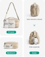 BAGSMART Lightweight Crossbody Bags for Women, Quilted Puffer Shoulder HandBags with Adjustable Strap for Travel - Image 5
