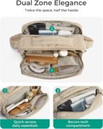 BAGSMART Lightweight Crossbody Bags for Women, Quilted Puffer Shoulder HandBags with Adjustable Strap for Travel - Image 6