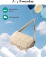 BAGSMART Lightweight Crossbody Bags for Women, Quilted Puffer Shoulder HandBags with Adjustable Strap for Travel - Image 7