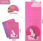 Abtech Kids Yoga Mat Set - Comfortable Dinosaur Kid Yoga Mat Boy with 12 Yoga Cards, Storage Bag, Beige Play Mat Thick for Gymnastics Mat, Exercise Mat, No-Toxic and Non-Slip for Ages 3-12 - Image 5