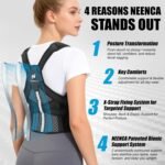 NEENCA Medical Posture Corrector Back Brace for Women & Men, Fully Adjustable Back Support, Shoulder Straightener for Upper and Lower Back Pain Relief - Scoliosis, Hunchback, Thoracic, Spine Corrector - Image 4