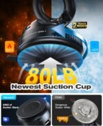 Magnetic Suction Cup Phone Mount for Magsafe, 360° Adjustable Magnetic Car Phone Holder, Pocket Size Foldable Car Mount, Cell Phone Holders for Your Car for iPhone 17 16 15 14 13 12 Series - Image 4