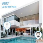 ANMEATE Video Baby Monitor with Digital Camera, Digital 2.4Ghz Wireless Video Monitor with Temperature Monitor, 960ft Transmission Range, 2-Way Talk, Night Vision, High Capacity Battery（1 Camera） - Image 8